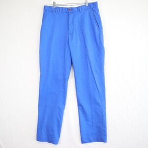 Polo Golf Ralph Lauren Pants Mens 32x32 Chino Slacks Stretch Flat Front Blue